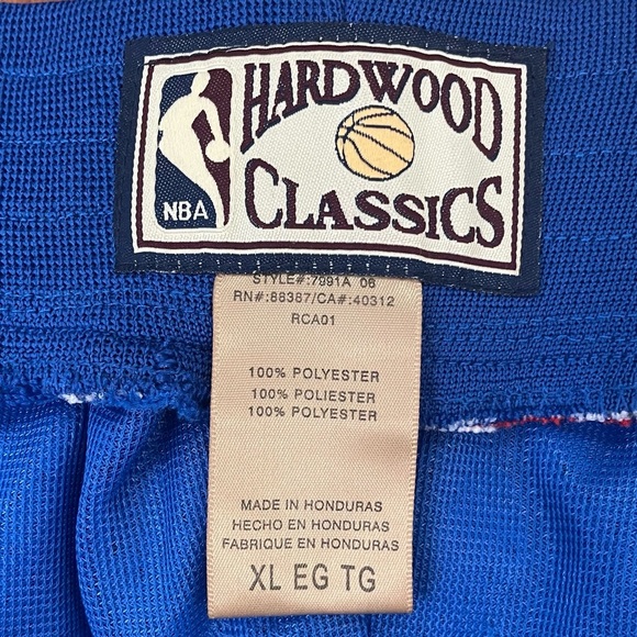 Hardwood Classics MITCHELL & NESS 1993 NBA All Star Game Shorts Blue Size XL - Picture 6 of 7